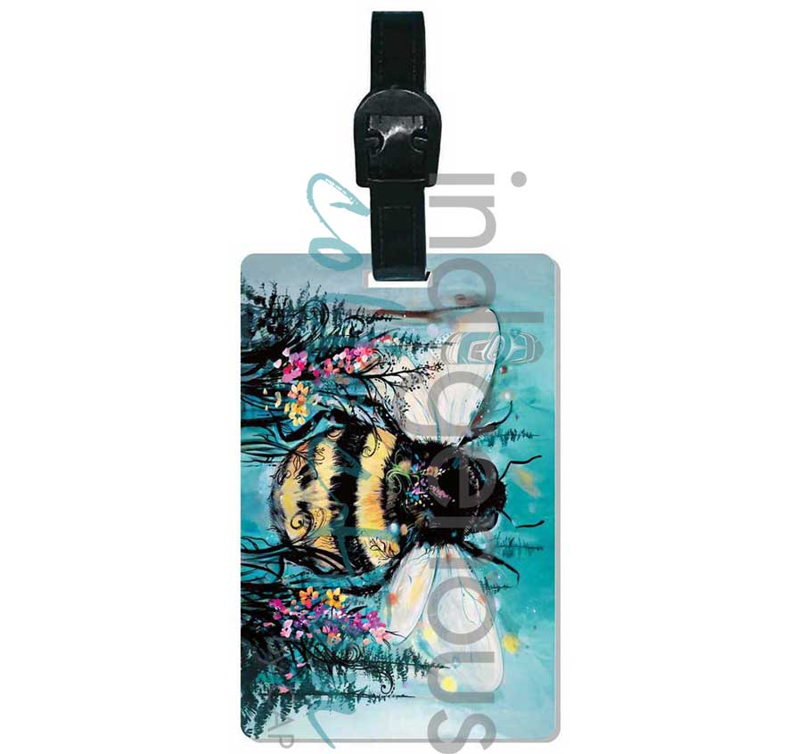 Indigenous Luggage Tag Bumble Bee
