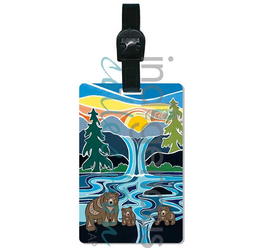 Indigenous Luggage Tag One Last Swim