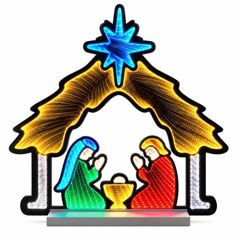 CT Infinity Light Nativity Stable 26"