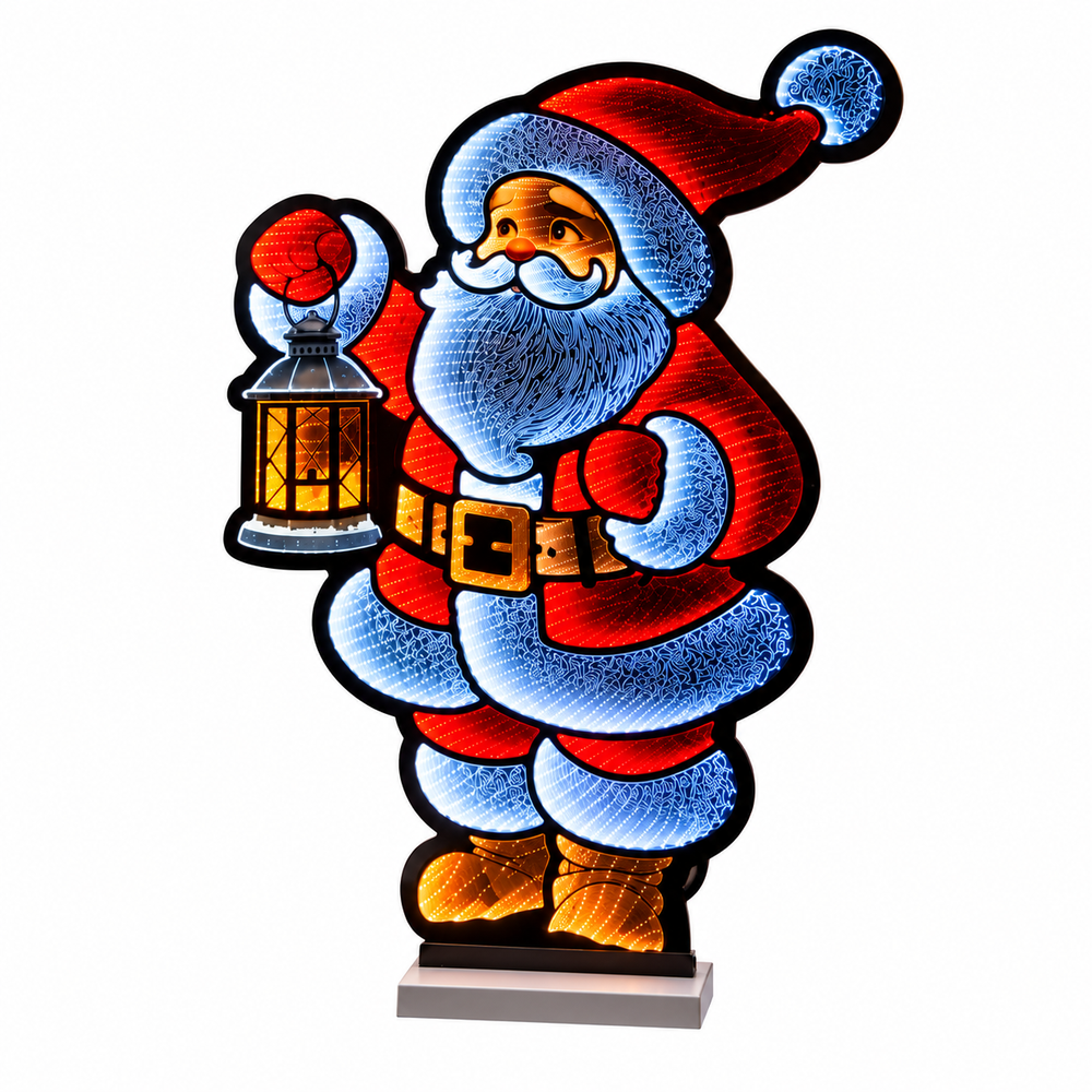 CT Infinity Light Santa with Lantern 47"