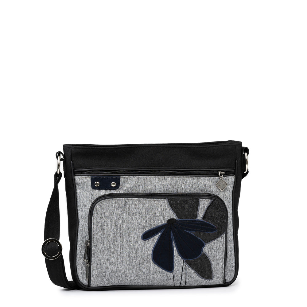 Jak's Amande Mid-Size Shoulder Bag - Navy