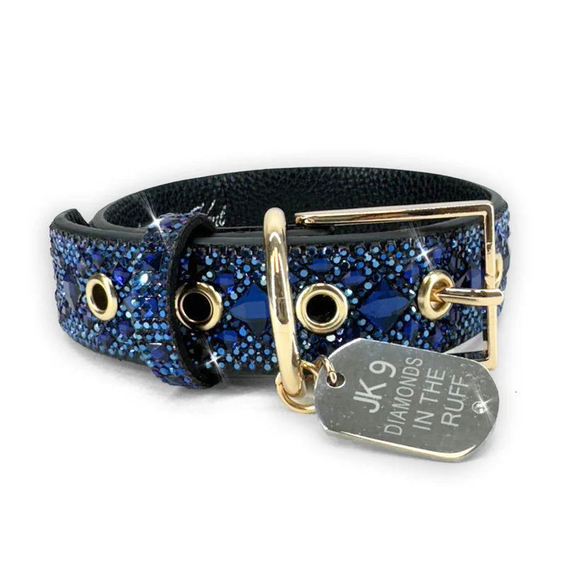 Medium Blue Dog Collar Diamonds in the Ruff by Jacqueline Kent