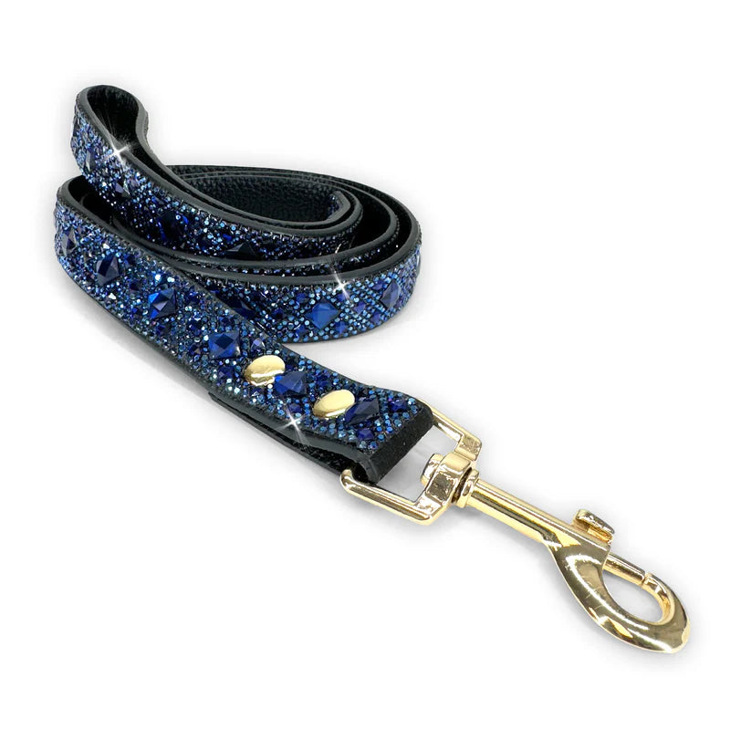 Blue Dog Leash Diamonds in the Ruff by Jacqueline Kent