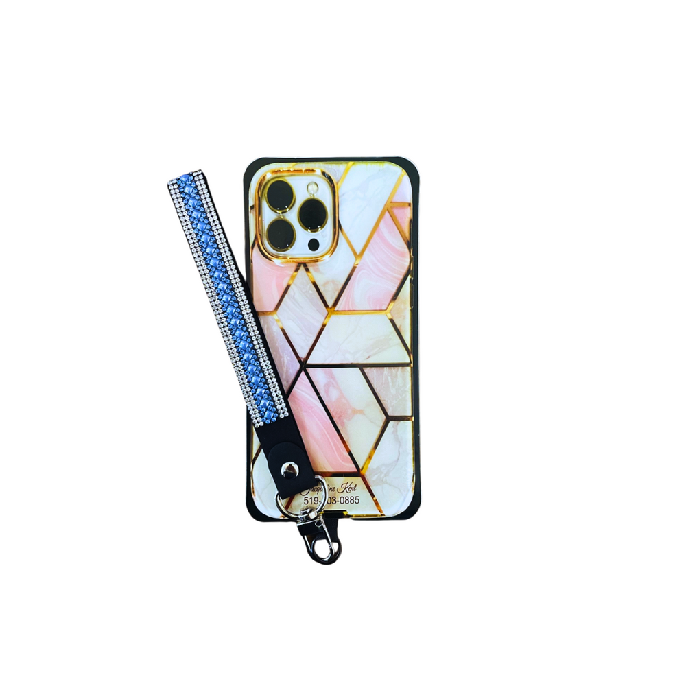 Light Blue Mariners Cross Phone Wristlet by Jacqueline Kent