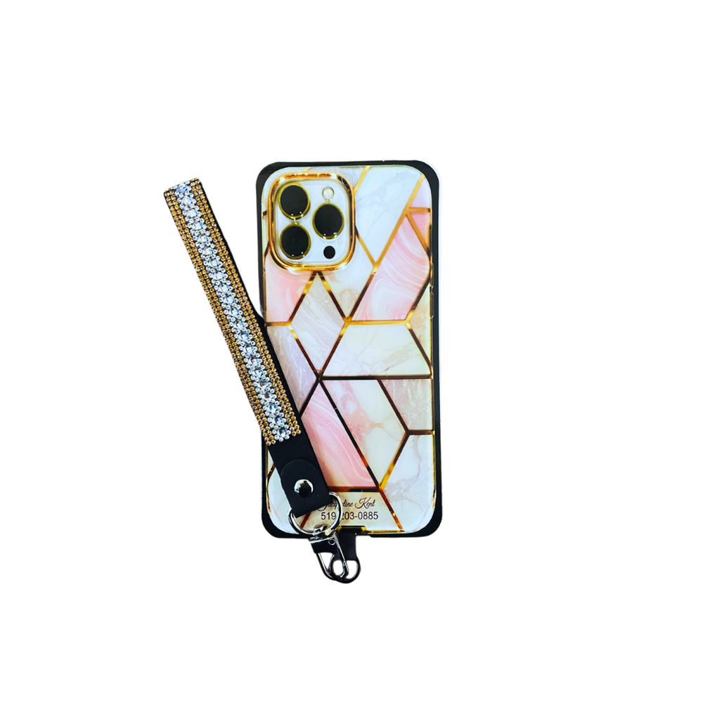 Silver Gold Mariners Cross Phone Wristlet by Jacqueline Kent