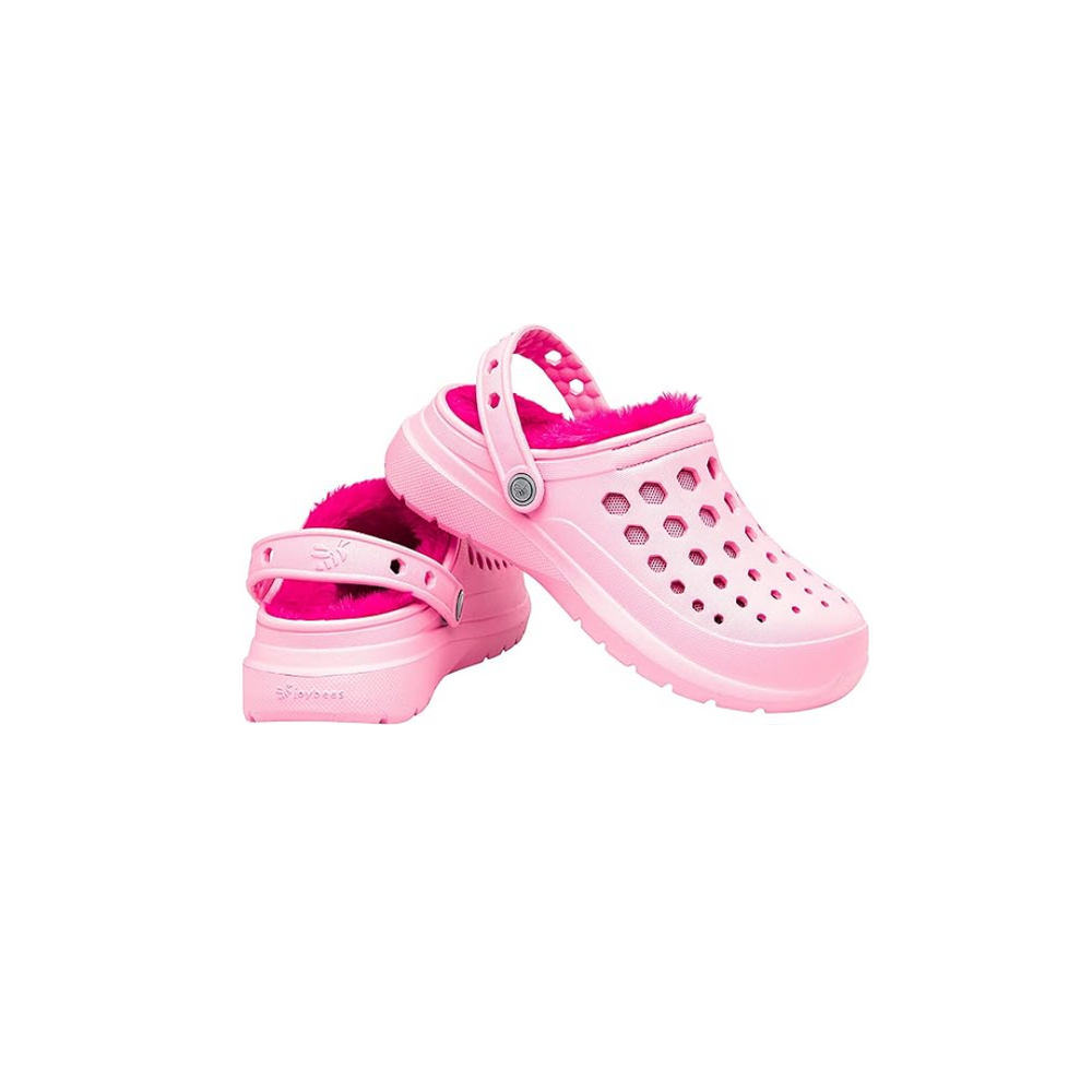 JOYBEES Kids' Cozy Lined Clog - Soft Pink/Pink