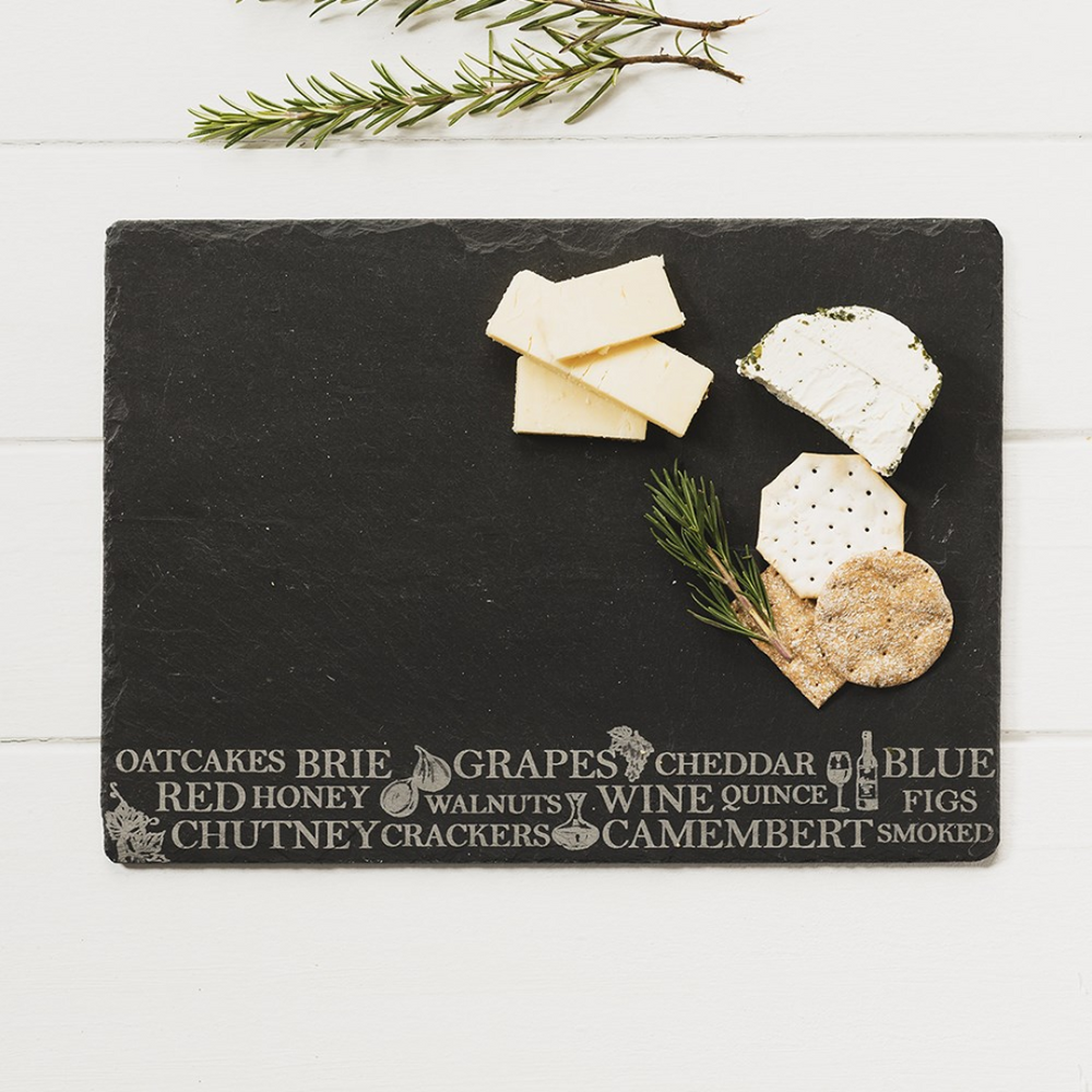 Scottish Made Engraved Slate Antipasti Cheeseboard