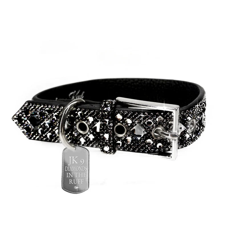 Jacqueline_Kent_Diamonds_Black_Small_Dog_Collar