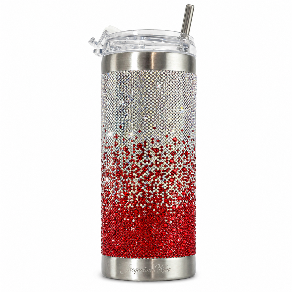 Jacqueline Kent Tumbler Canadian Red Ombré 20oz