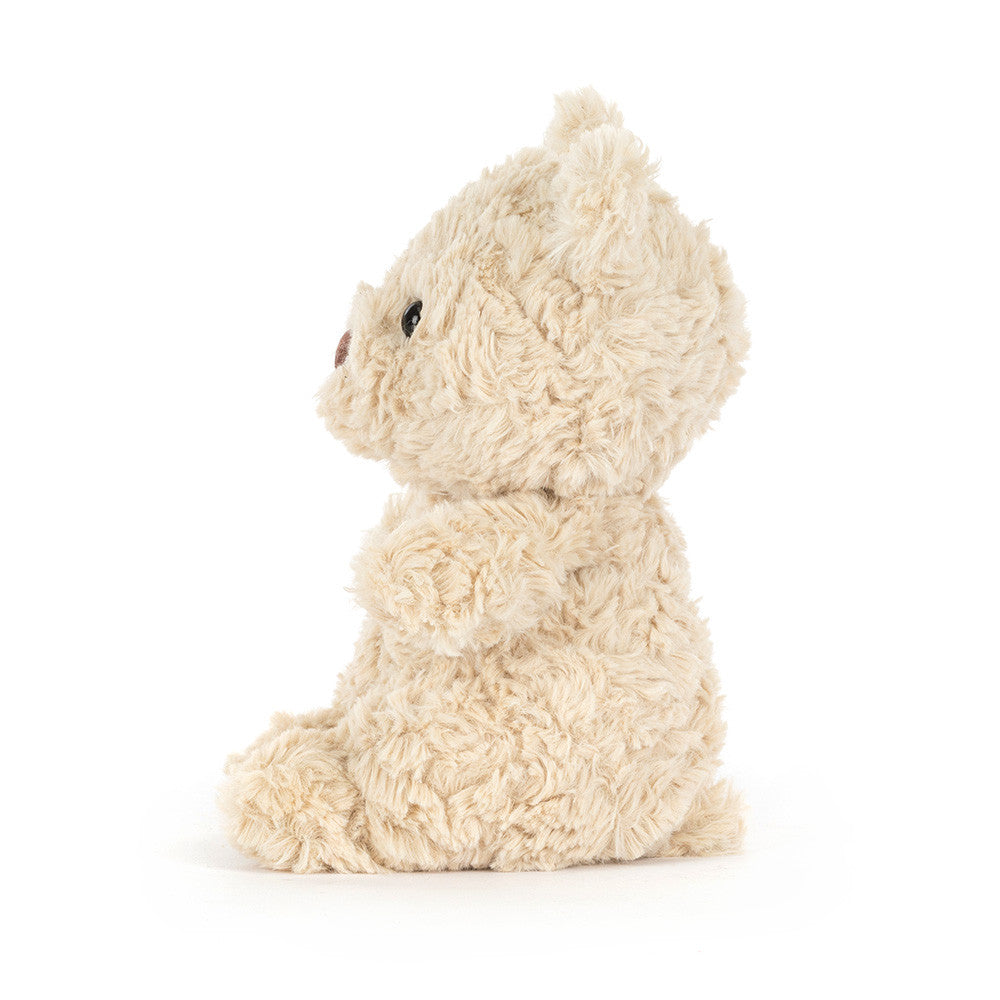 Bartholomew Bear Junior is a charming plush toy from Jellycat, designed as a younger version of the beloved Bartholomew Bear.