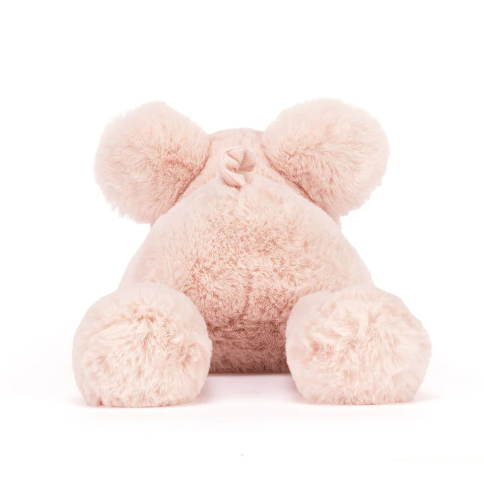 Pink  pig on a white background