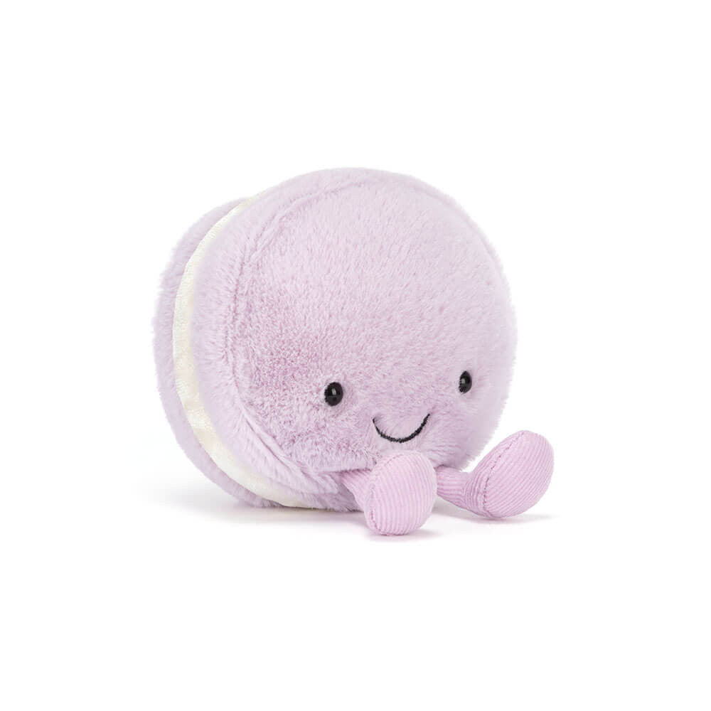 Plush toy with a happy expression on a white background