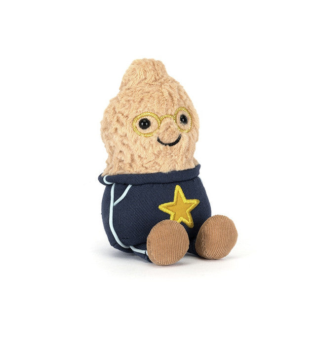 This cheerful plush peanut has officially earned the title of “Star Student,” bringing plenty of personality and playful charm to the Amuseables collection.