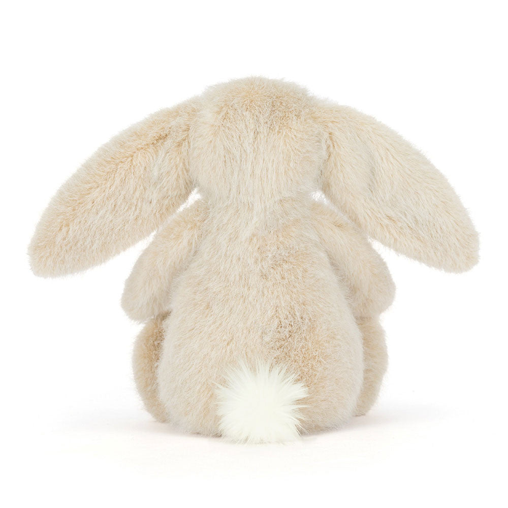 Fluffy beige bunny plush toy 