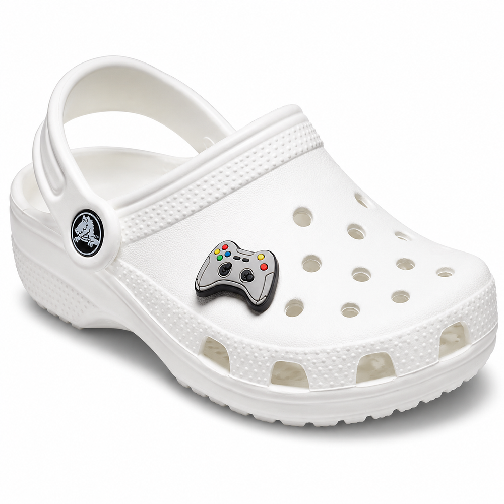 Jibbitz Grey Game Controller