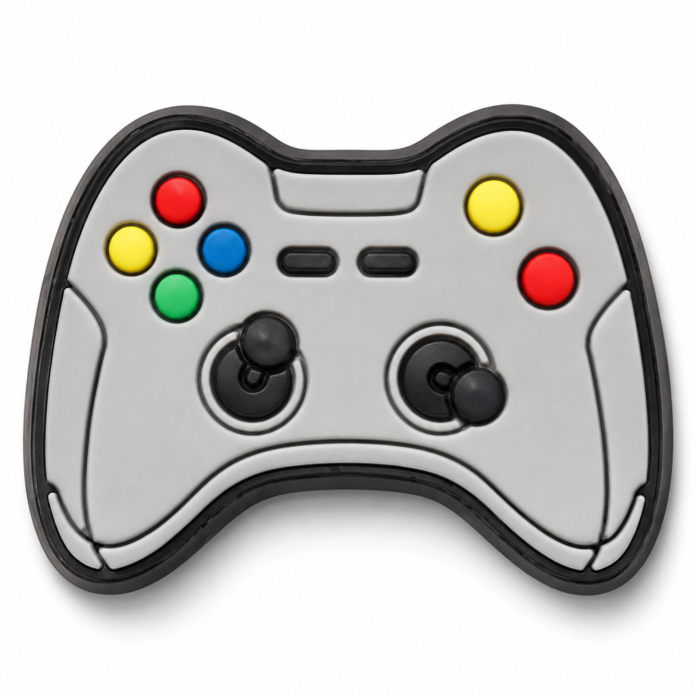 Jibbitz Grey Game Controller