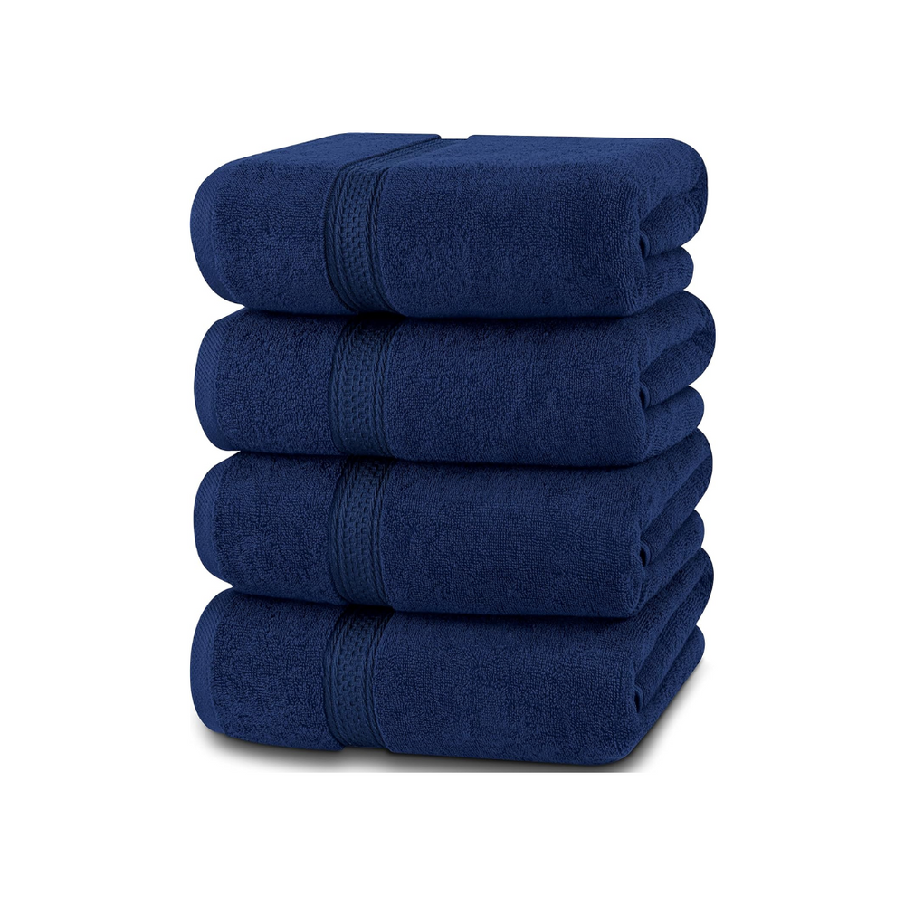 Jones Luxury Towels (Set of 4)-Navy