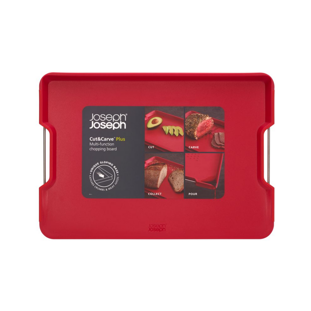 Joseph Joseph - Cut & Carve Plus Chopping Board Red