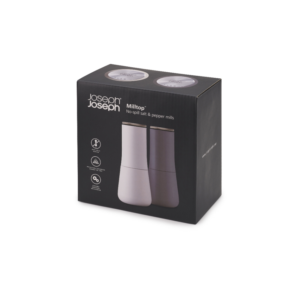 Joseph Joseph -  Mill top No-Spill Salt & Pepper Grey