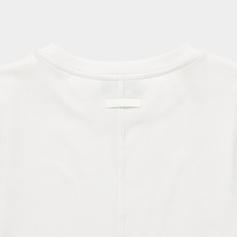 Tilley Short Sleeve Rib Tee White