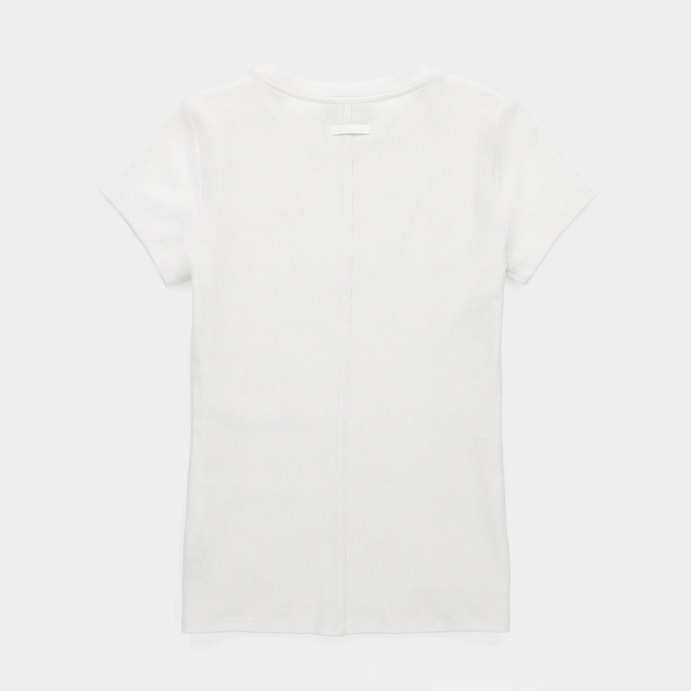 Tilley Short Sleeve Rib Tee White