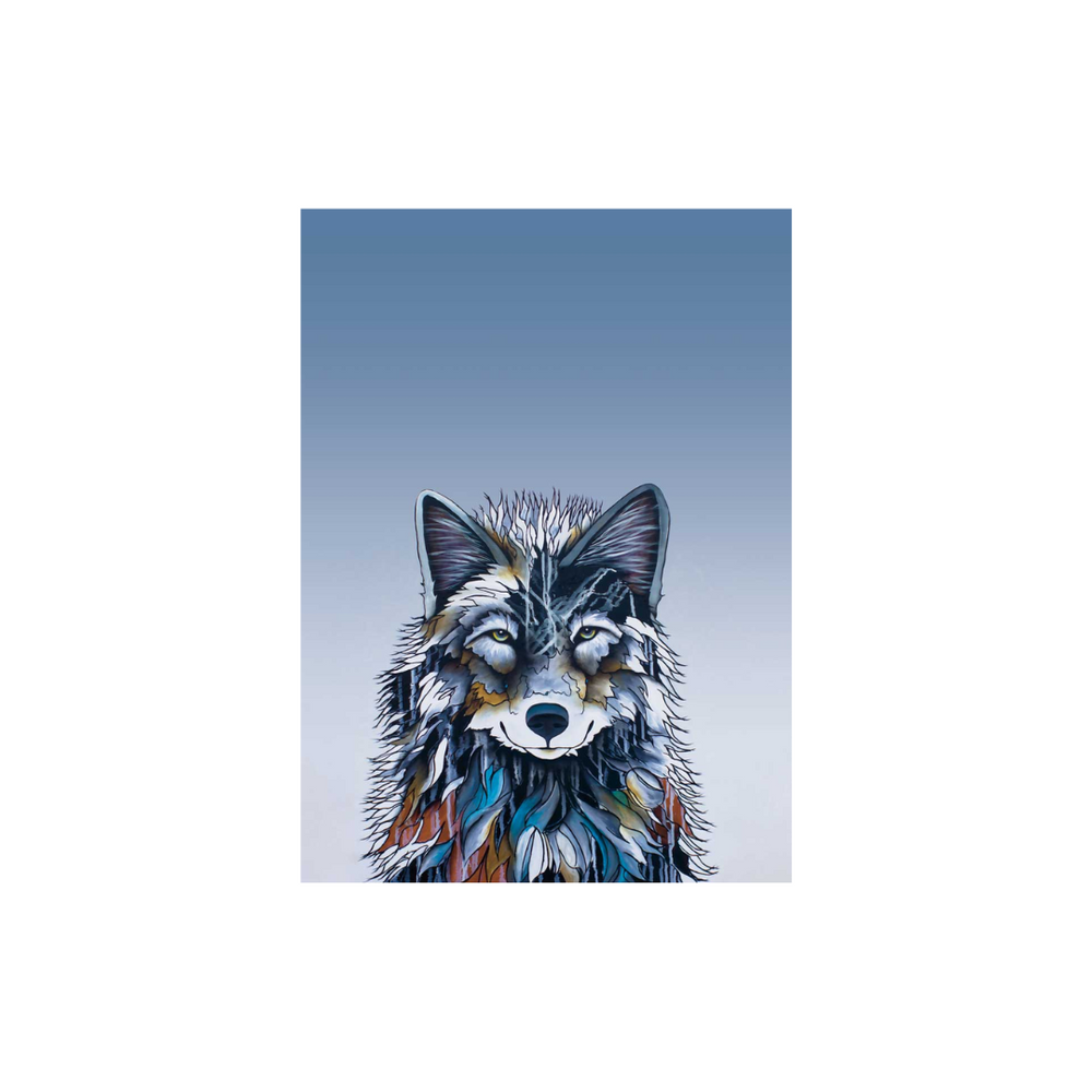 Indigenous Art Tea Towel Kenai aka Shadow