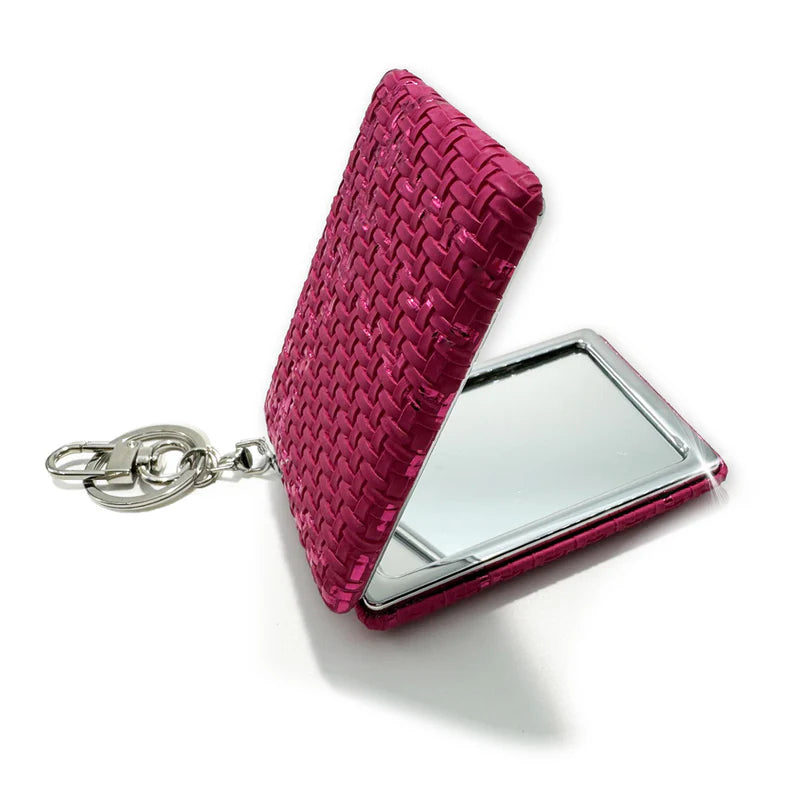 Keychain Lux Compact Mirror Pink by Jacqueline Kent