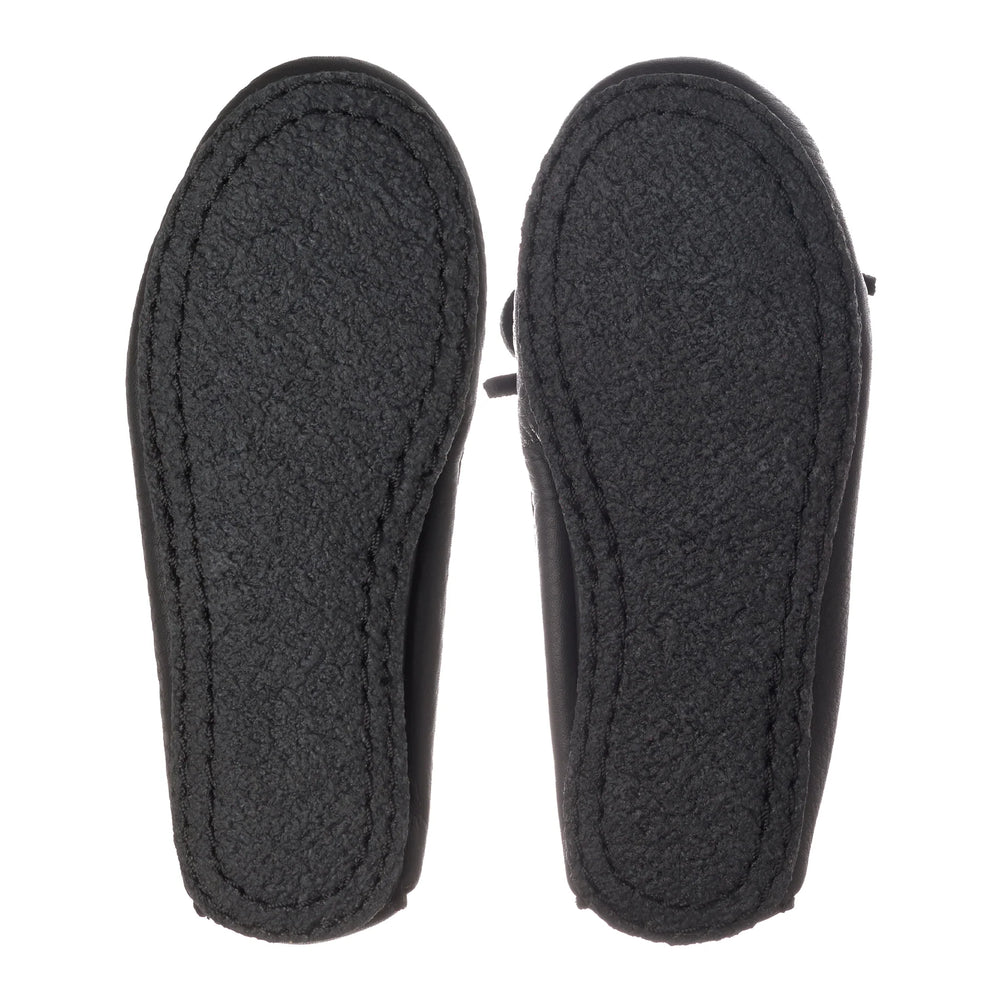 Manitobah Kids Otter Moccasin Black