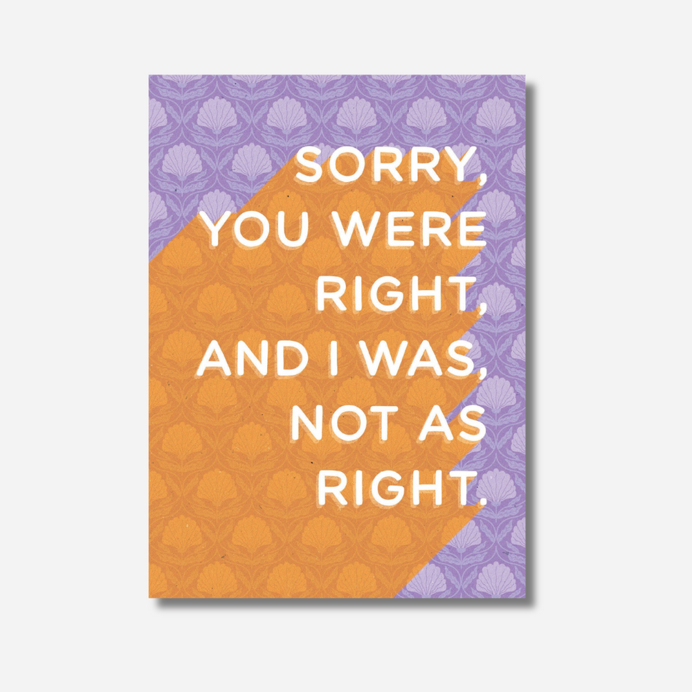 Let's be Frank Card - Not as Right