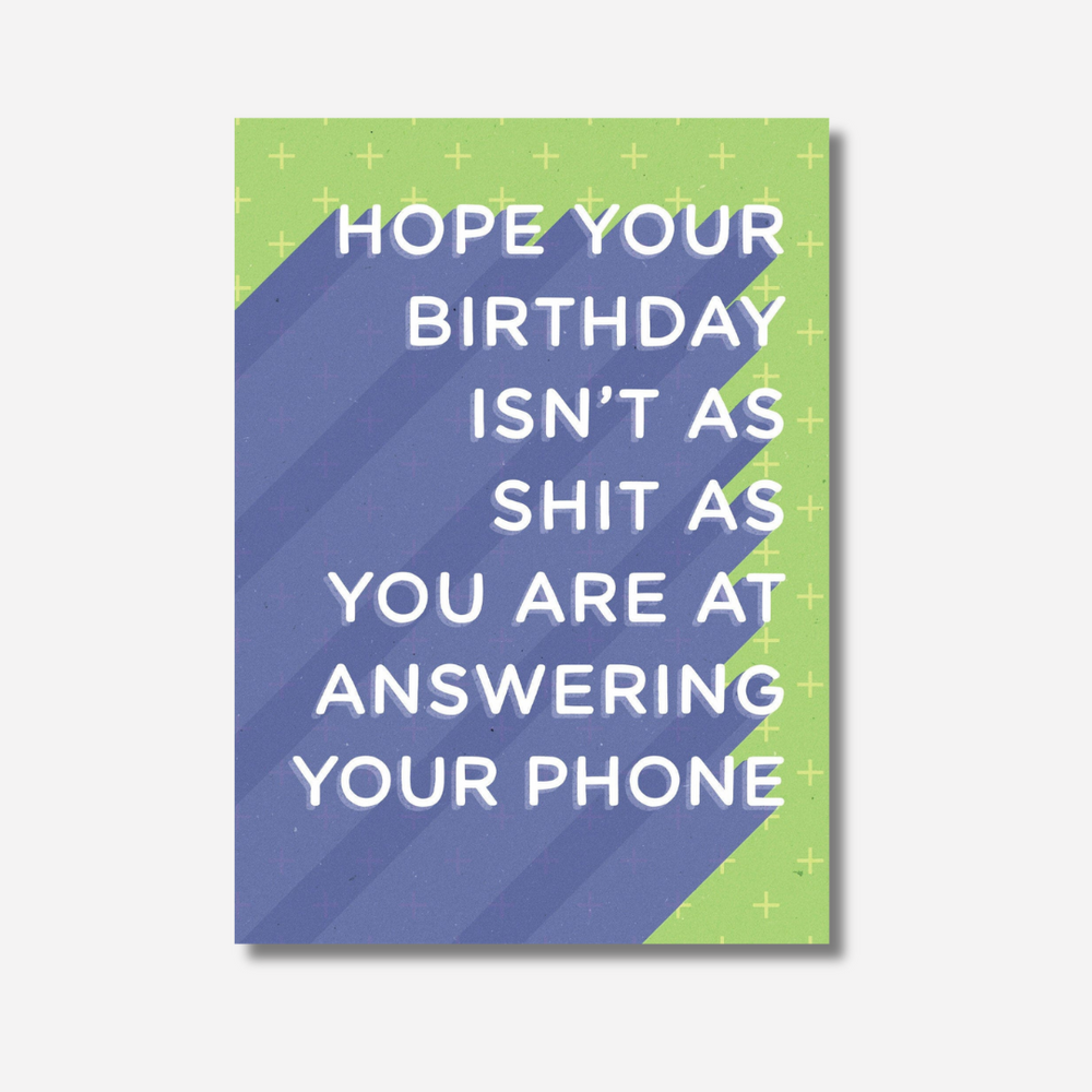Let's be Frank Card - Answering Your Phone