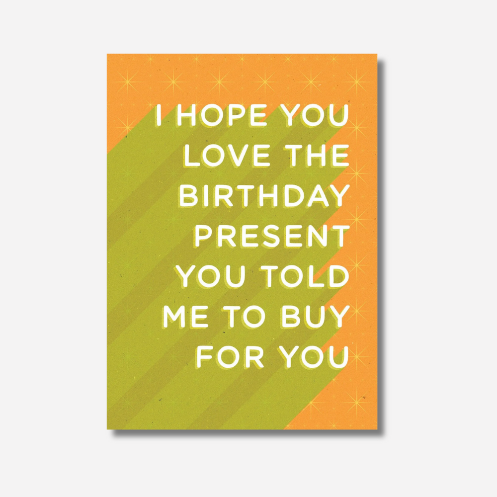 Let's be Frank Card - Told Me to Buy