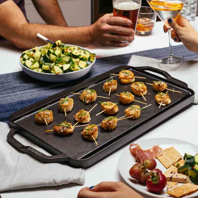 Lodge Chef Collection Reversible Grill/Griddle – 19.5" x 10" Cast Iron