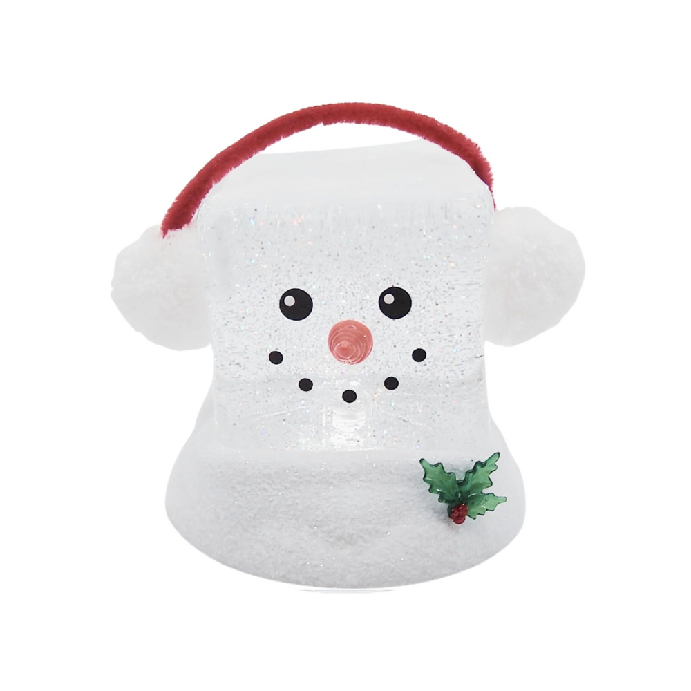 Swirl Dome - Snowman Head w/Ear Muffs