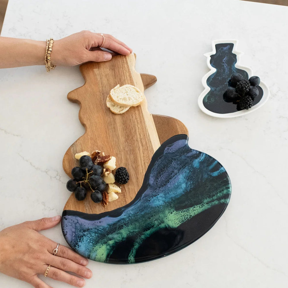 Let it Snow Snowman Northern Lights by Lynn & Liana