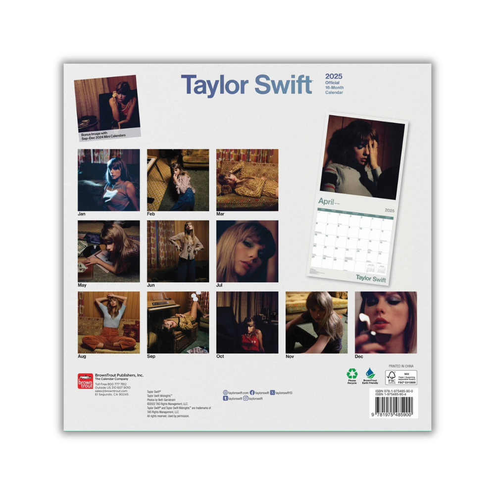 Brown Trout 2025 Calendar-Taylor Swift