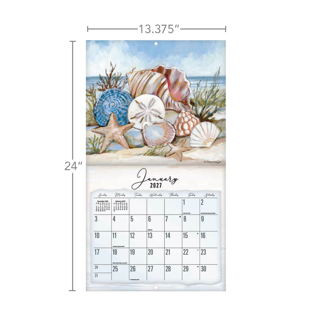 Lang Calendar 2027 - Coastal Shores