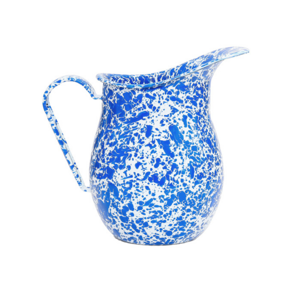 Crow Canyon Large Pitcher Marble Blue