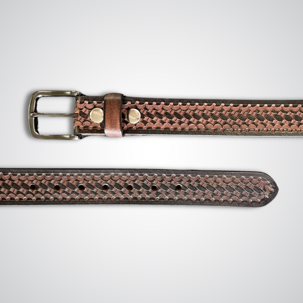 Leather Brown Designer Belt (S-750)