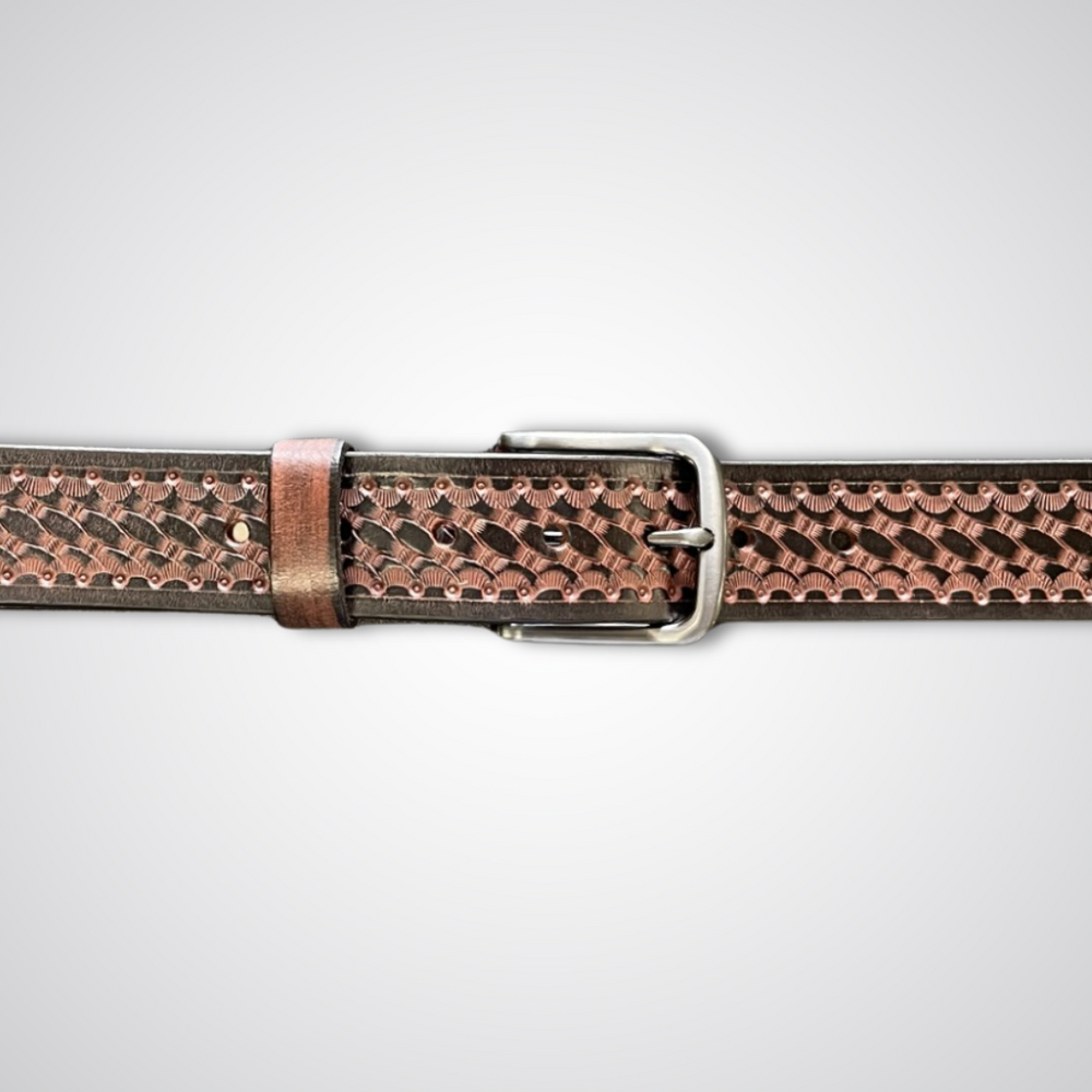 Leather Brown Designer Belt (S-750)