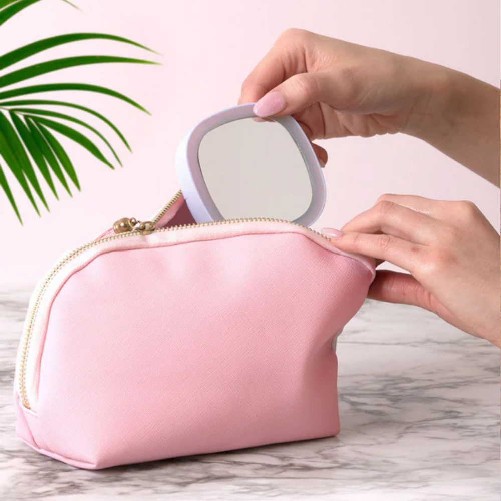 Lemon Lavender Mini Light Up LED Makeup Mirror
