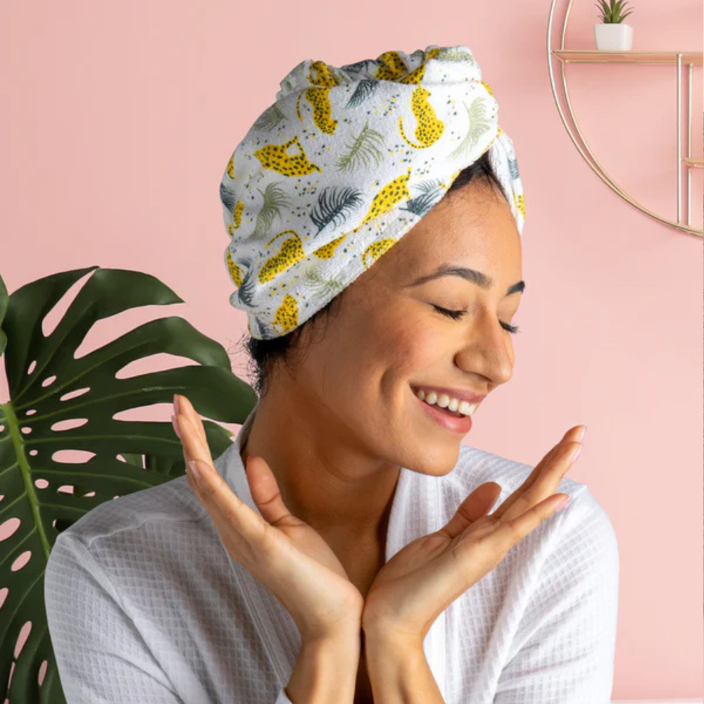 Lemon Lavender Plot Twist Microfiber Turbo Towel