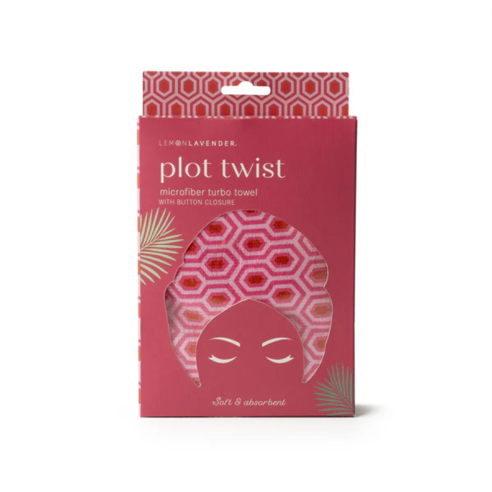 Lemon Lavender Plot Twist Microfiber Turbo Towel