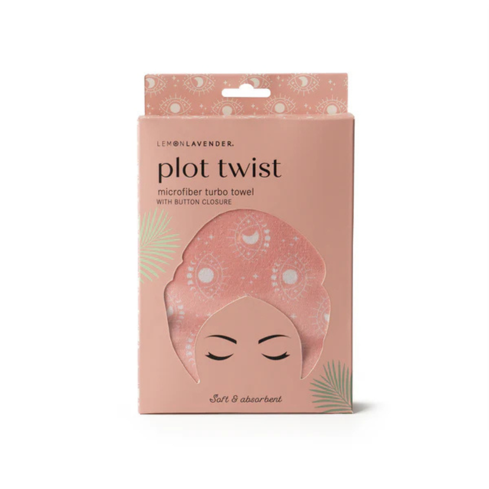 Lemon Lavender Plot Twist Microfiber Turbo Towel
