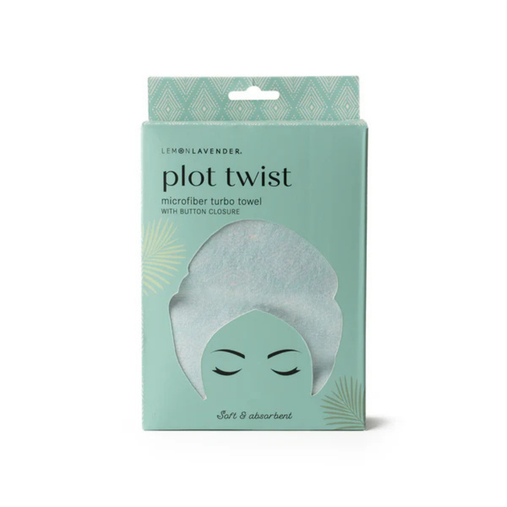 Lemon Lavender Plot Twist Microfiber Turbo Towel