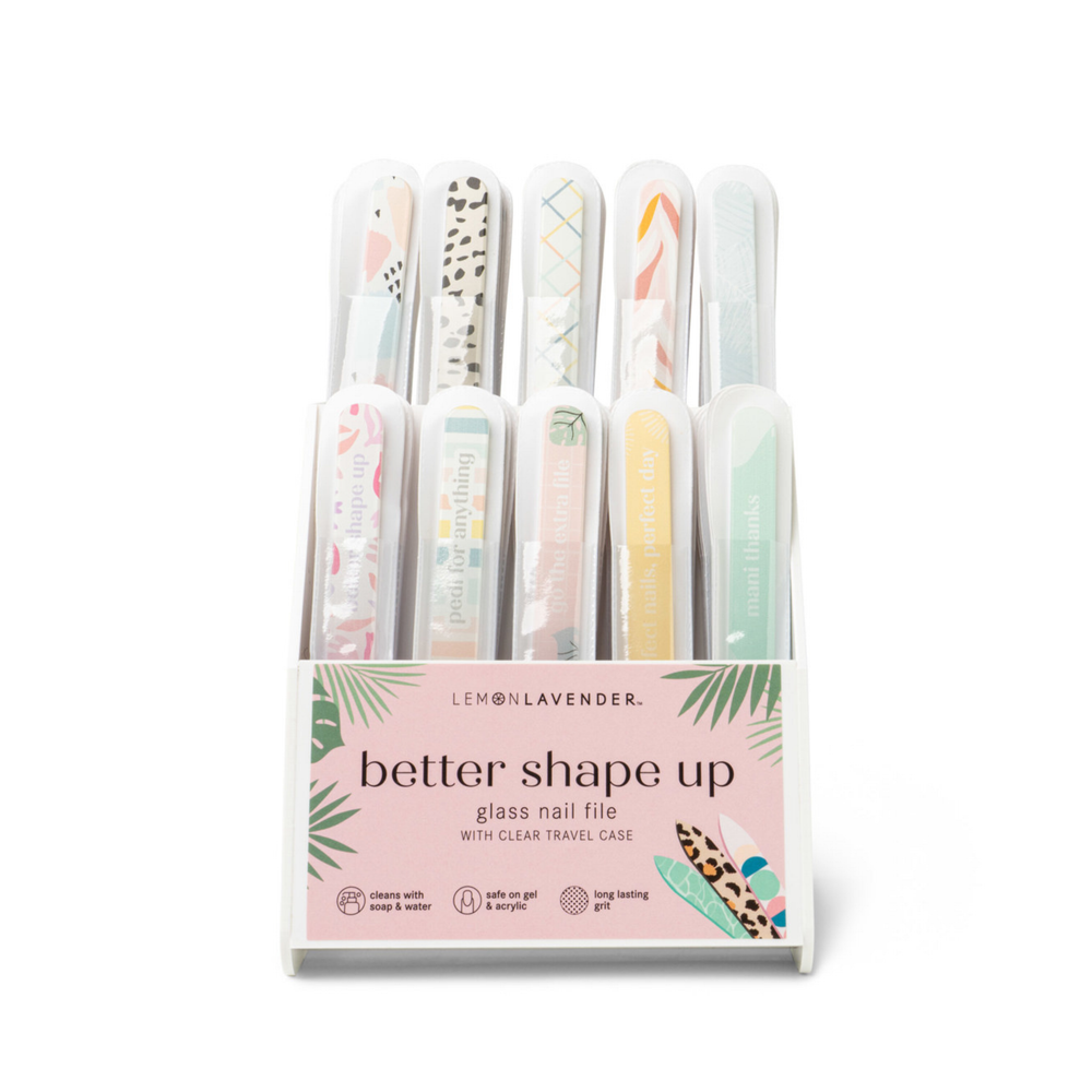 Set of glass nail files 
