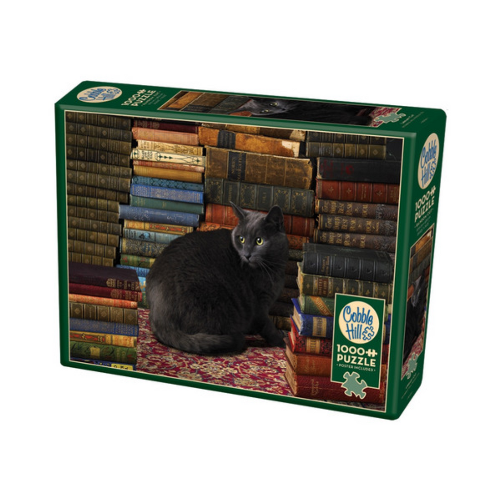 Cobble Hill Puzzles - Library Cat