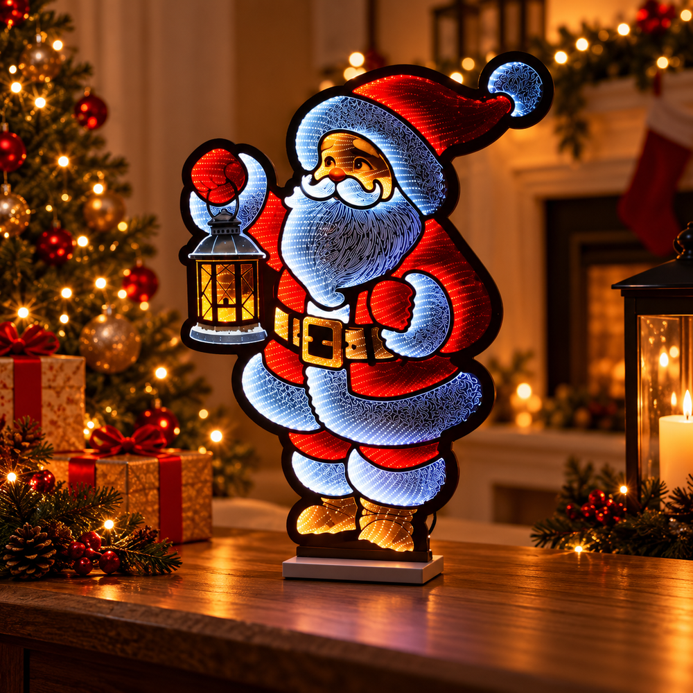 CT Infinity Light Santa with Lantern 47"