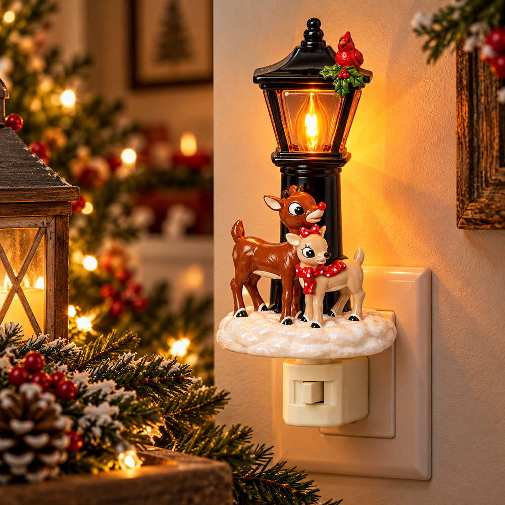 Nightlight - Rudolph & Clarice Under Flickering Lamppost
