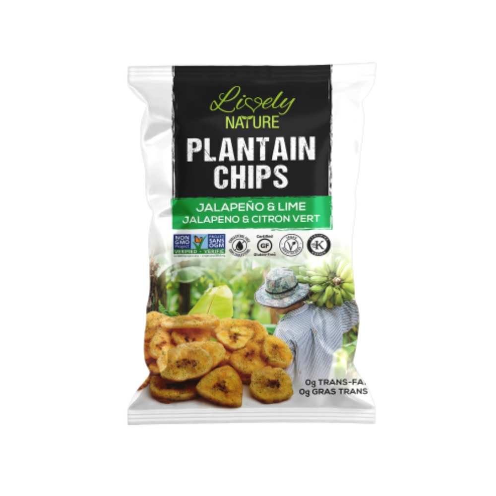 Lively Nature Plantain Chips-Jalapeno & Lime