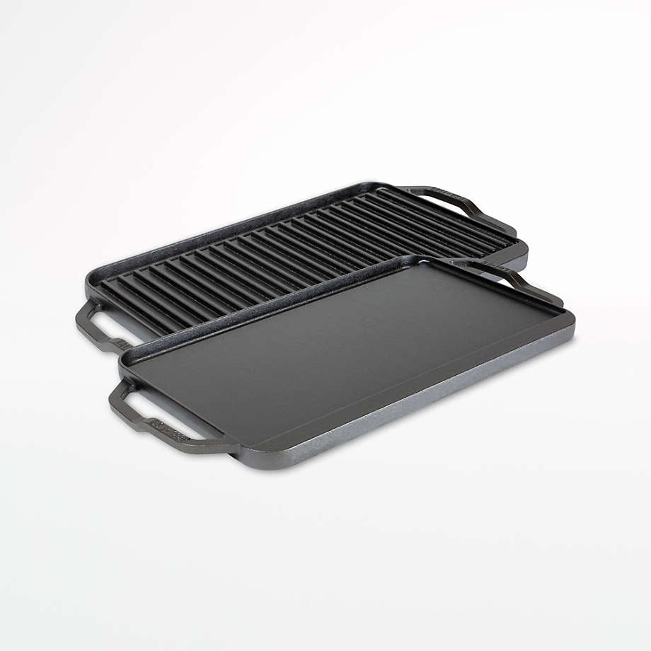 Lodge Chef Collection Reversible Grill/Griddle – 19.5" x 10" Cast Iron